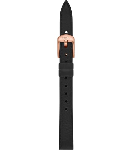 Amazon.com: Fossil Men's 22mm Black LiteHide™ Leather Watch Band